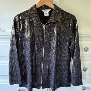 Misook Metallic Black Blazer